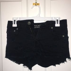 Black short American eagle shorts